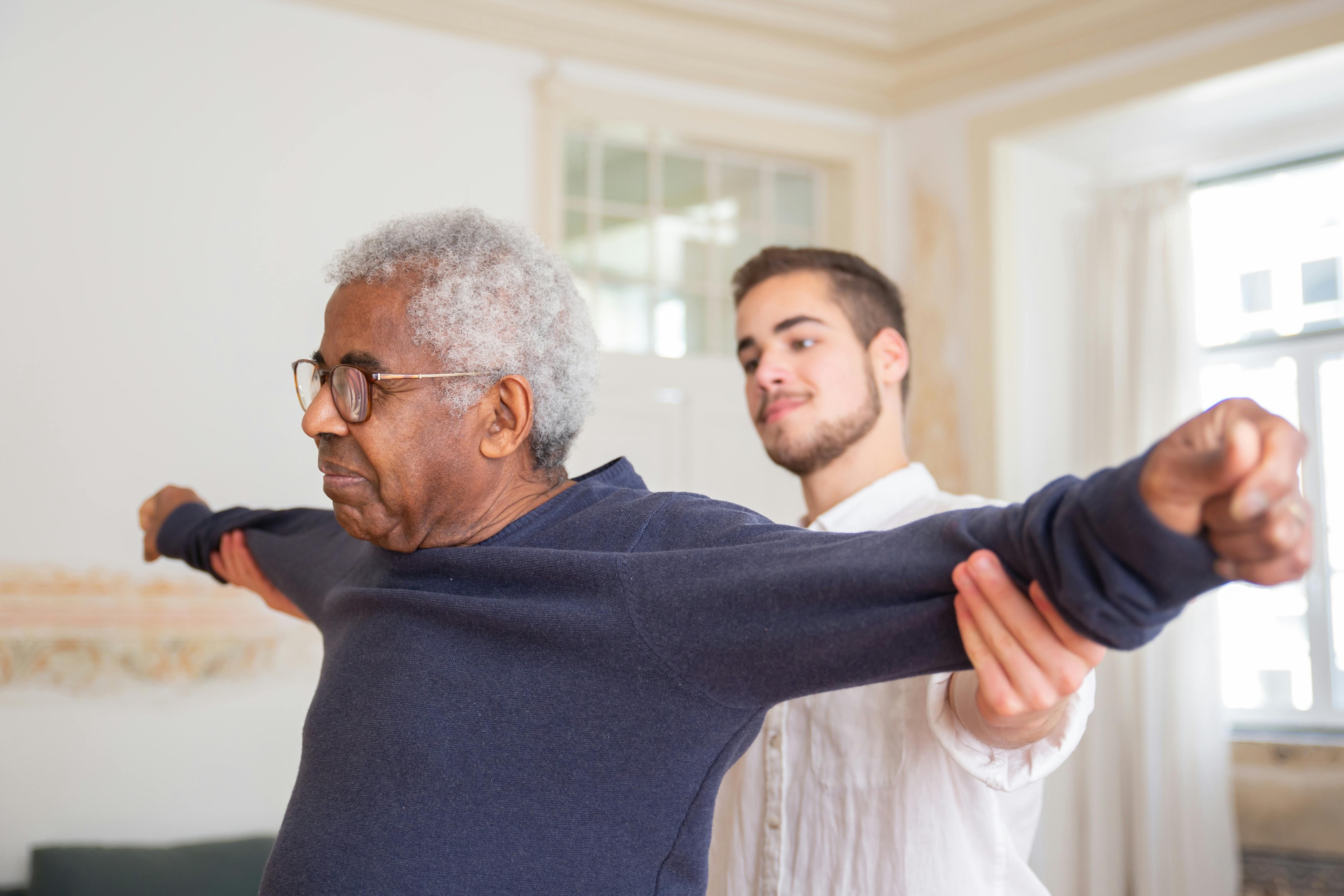 Resident in physical therapy session at The Waters of Sullivan